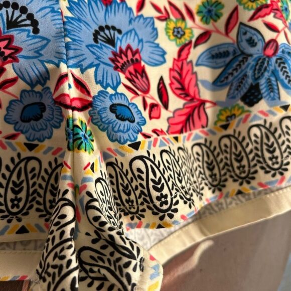 Flying Tomato Anthropologie Boho Multicolor Floral High Waist Women's Shorts M - Picture 4 of 16